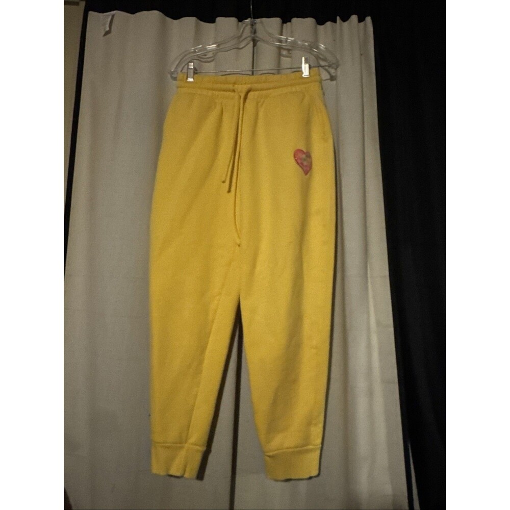 Judith March Yellow Joggers Pants Size Medium